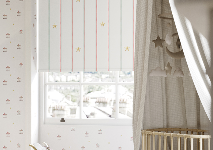 Merrily, Merry Stripy Fairground - Twist&Fit Roller Blind - Image 5